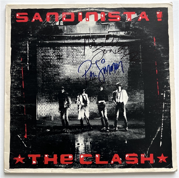 The Clash: Jones & Simonon In-Person Signed “Sandinista” Record Album (JSA Authentication)