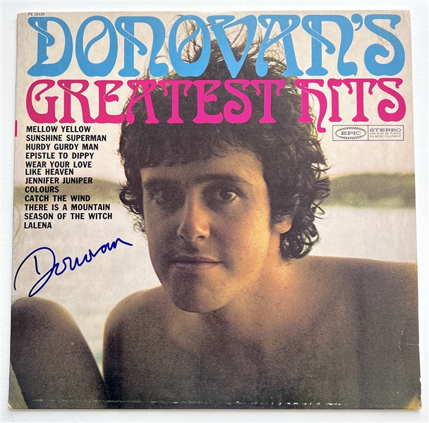 Donovan In-Person Signed “Greatest Hits” Album Record (JSA Authentication)