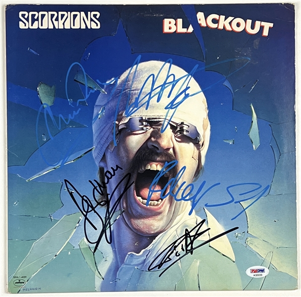 Scorpions Group Signed “Blackout” Album Record (5 Sigs) (PSA Authentication)