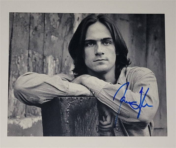 James Taylor In-Person Signed 10” x 8” Photo (Third Party Guaranteed)