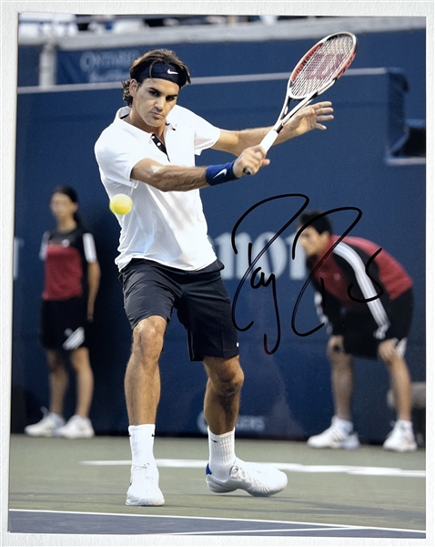 Roger Federer In-Person Signed 8” x 10” Photo (JSA Authentication)
