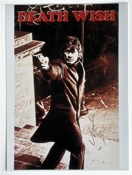 Charles Bronson “Death Wish” In-Person Signed 8.5” x 11” Photo (JSA Authentication)