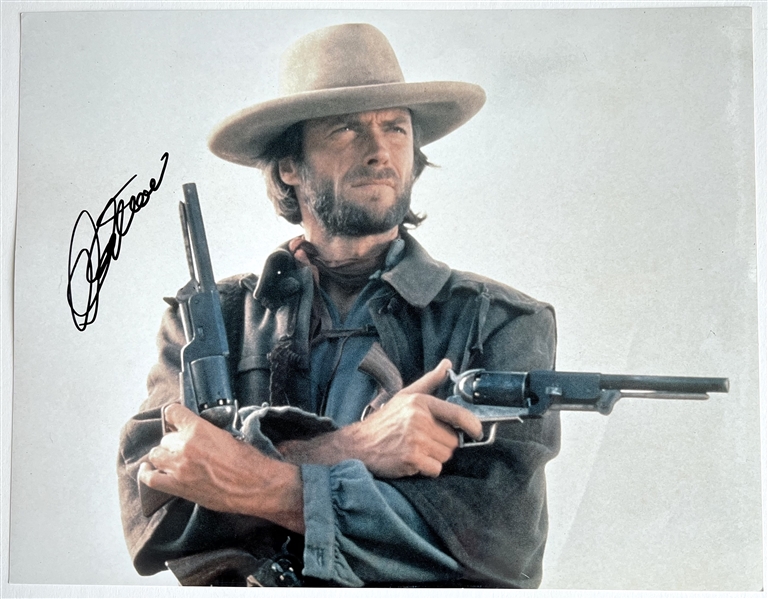 Clint Eastwood In-Person Signed 14” x 11” Photo (JSA Authentication)