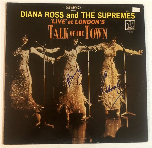The Supremes: Ross & Wilson Dual-Signed “Talk of the Town” Album Record (Beckett/BAS Authentication)  