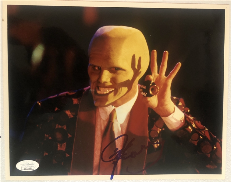 The Mask: Jim Carrey Signed 10” x 8” Photo (JSA Authentication)