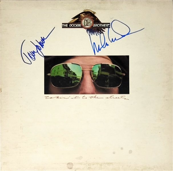 The Doobie Brothers: Johnston & McDonald Dual-Signed “Takin’ It To The Streets” Record Album (2 Sigs) (Third Party Guaranteed)