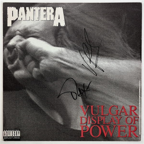 Pantera: Vinnie Paul & Rex Brown Signed "Vulgar Display of Power" Promotional Flat (Beckett/BAS)