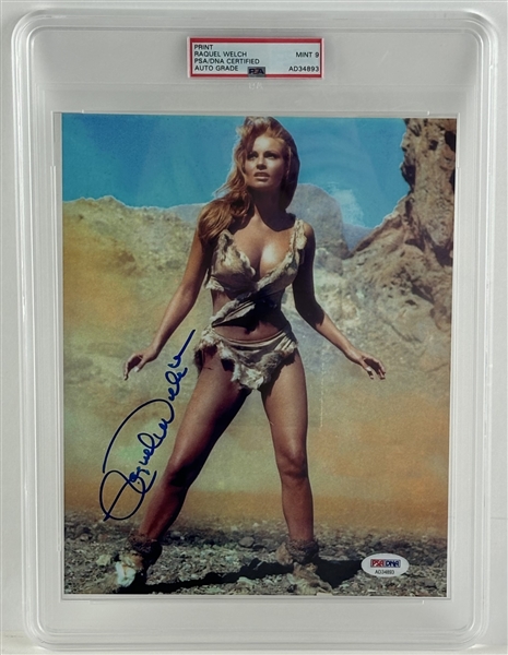 Raquel Welch Signed 8" x 10" "One Million Years B.C." Photo w/ Gem Mint 9 Auto! (PSA/DNA Encapsulated)
