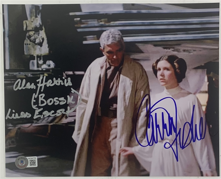 Star Wars: Fisher & Harris Signed 8" x 10" Photo (Beckett/BAS)