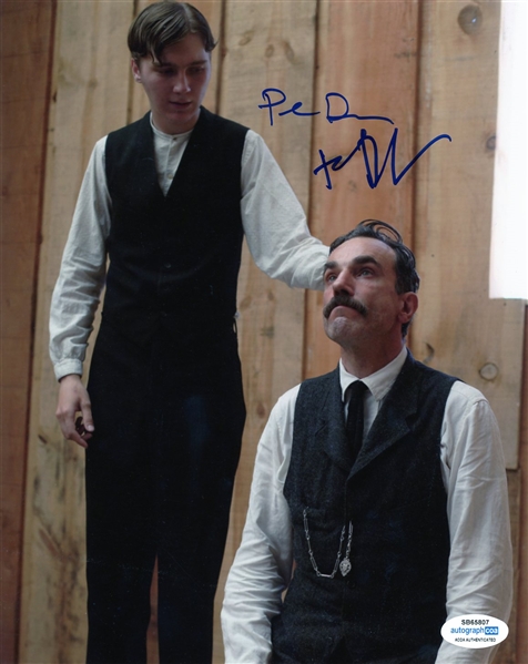 Daniel Day Lewis & Paul Dano Signed 8" x10" "There Will Be Blood" Photo (ACOA)