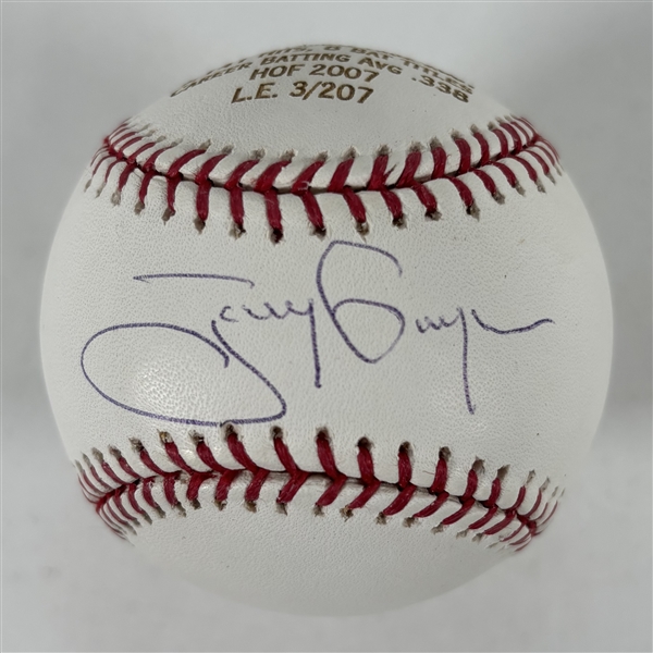 Tony Gwynn Signed Ltd. Ed. Stat OML Baseball (Beckett/BAS)