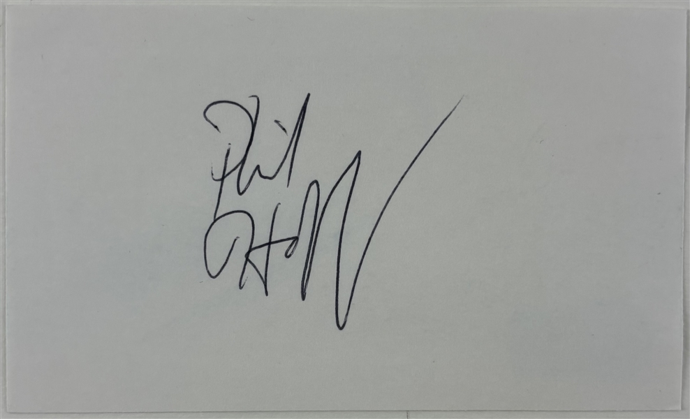 Philip Seymour Hoffman Signed 3" x 5" Segment (Beckett/BAS)