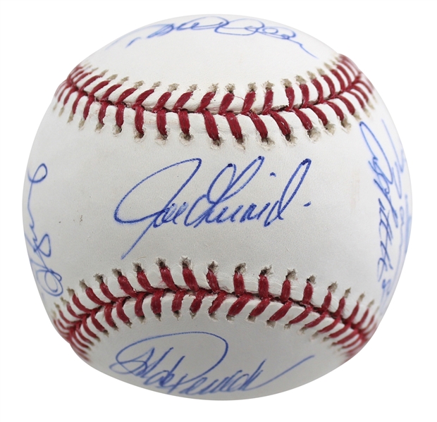 2009 New York Yankees (WS Champs) Team Signed Baseball with Jeter, Rivera, etc. (9 Sigs)(Steiner)