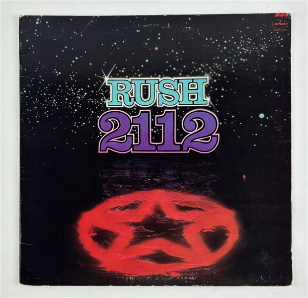 Rush Group Signed "2112" Signed Record Album (3 Sigs) (Beckett/BAS & Epperson/REAL LOA) 