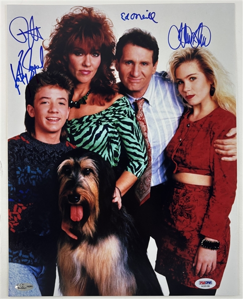 Married with Children Cast Signed 11" x 14" Color Photo (4 Sigs)(PSA/DNA LOA)