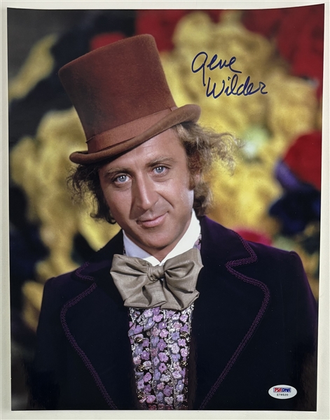 Gene Wilder Superb Signed 11" x 14" Color Photo as "Willy Wonka" (Beckett/BAS LOA)