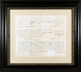 President Ulysses S. Grant Signed 1871 Four Languages Ships Papers in Framed Display (Beckett/BAS LOA)