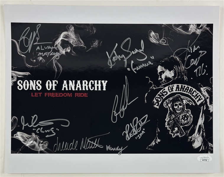 Sons of Anarchy: Group Signed 11" x 14" Photo (6 Sigs)(JSA)