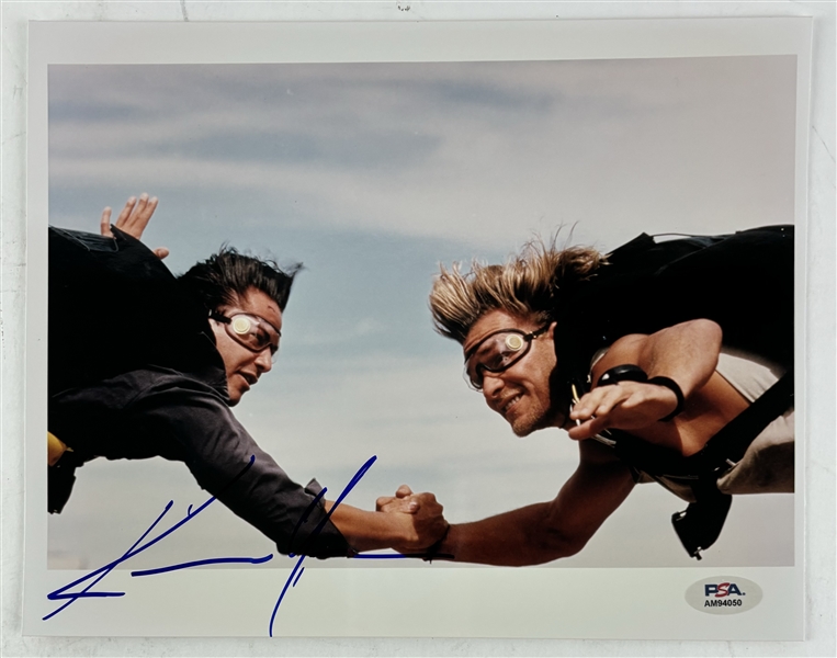 Keanu Reeves Signed 8" x 10" Color Photo from "Point Break" (PSA/DNA COA)