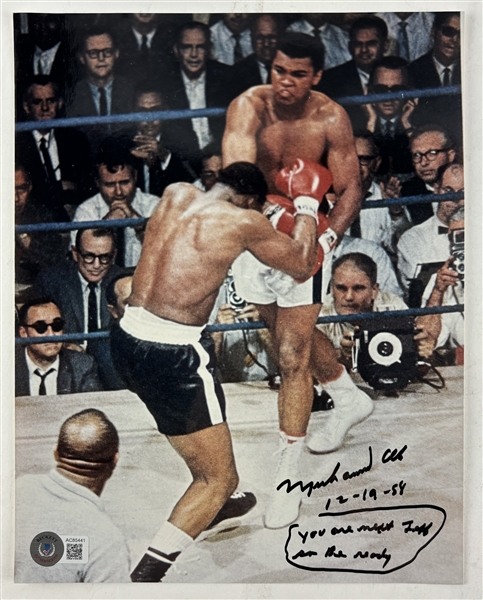 Muhammad Ali Signed 8" x 10" Color Photo with Great Inscription and GEM MINT 10 Autograph (Beckett/BAS LOA)