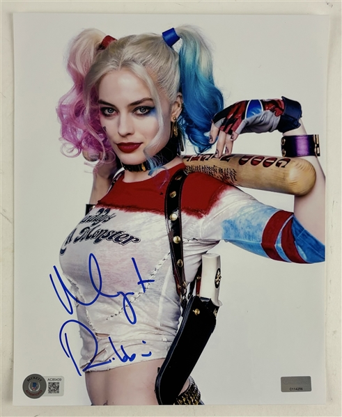 Margot Robbie Signed "Suicide Squad" 8" x 10" Color Photo with GEM MINT 10 Autograph (Beckett/BAS LOA)