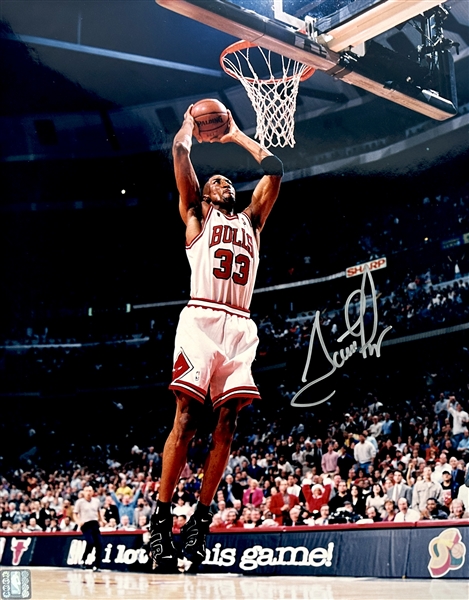 Scottie Pippen Signed 16" x 20" Color Photograph (Third Party Guaranteed)