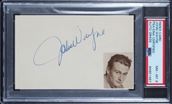 John Wayne Signed Vintage 3" x 5" Card (PSA/DNA Encapsulated)