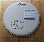 Butch Vig Signed Drum Stick and Drumhead (ACOA)