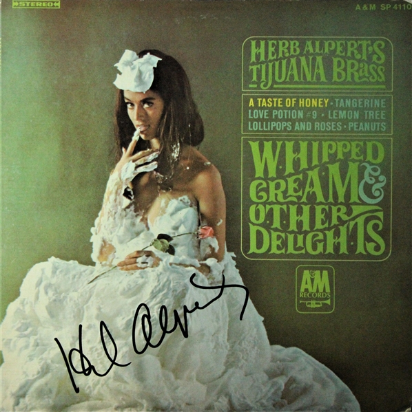 Herp Alpert Lot of Three Signed Album Covers w/ "Whipped Cream" and More (ACOA)