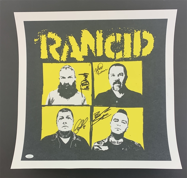 Rancid Group Signed Poster (JSA)