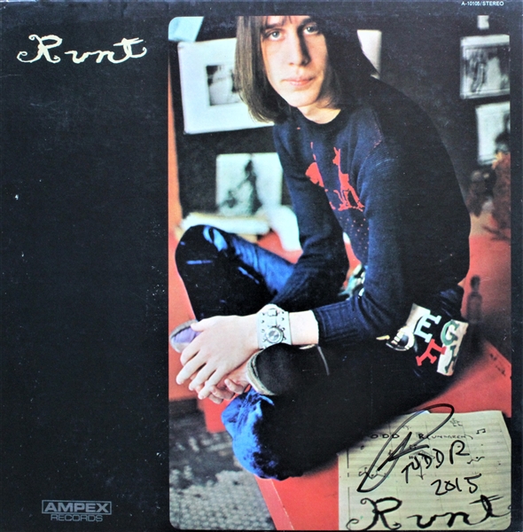 Todd Rundgren Signed “Runt” Album Cover (ACOA)
