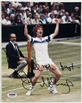 Tennis Stars Lot of Three Signed Photos w/ John McEnroe, Pete Sampras & Bjorn Borg (JSA Sticker)(PSA/DNA Sticker)