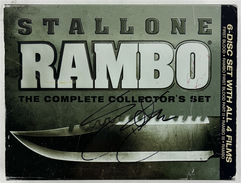 Sylvester Stallone Signed Rambo Complete DVD Disc Set (JSA LOA)