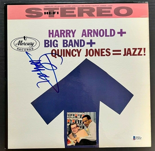 Quincy Jones Signed Album Cover w/ Vinyl (Beckett/BAS)