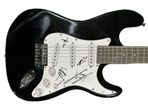 Maneskin Group Signed Strat Style Electric Guitar (4 Sigs)(JSA)