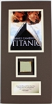 "Titanic" (1997) Prop Ship Relic Matted Display
