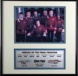 Star Trek Cast Signed Limited Edition Photo in Framed Display w/ Shatner, Nimoy, & 5 Others! (JSA LOA)