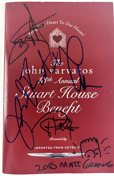 Sammy Hagar, Matt Groening, Tommy Chong, & John Varvatos Signed Stuart House Benefit Program (JSA LOA)