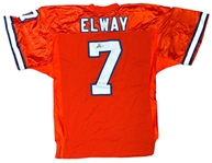 John Elway Signed Broncos Orange Pro Cut Jersey (Third Party Guaranteed)