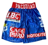 Manny Pacquiao Signed Pro Style Boxing Trunks (Third Party Guaranteed)