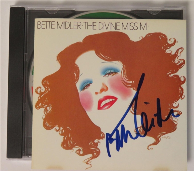 Bette Midler Signed "The Divine Miss M" CD Booklet (JSA COA)