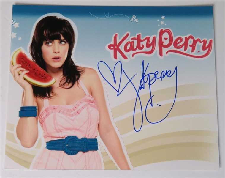 Katie Perry Signed 8" x 10" Color Photo (JSA COA)