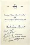 Jackie Robinson & Others Signed 1956 Program for National Conference of Christians and Jews Brotherhood Banquet - Robinson Attends with Branch Rickey! (JSA LOA)