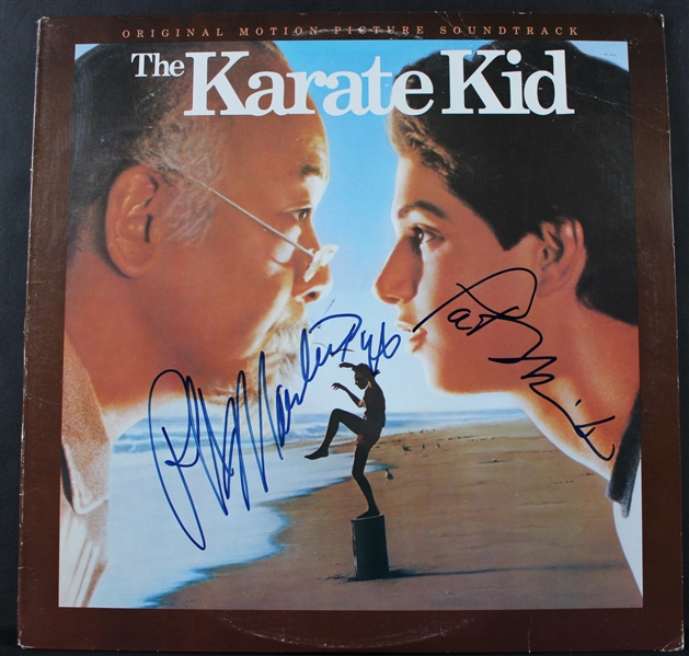 Karate Kid: Ralph Macchio & Pat Morita Signed Soundtrack w/ Vinyl (JSA)