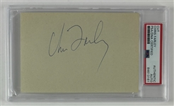 Chris Farley Signed 3.5" x 5.25" Page (PSA/DNA Encapsulated)