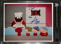 South Park: Isaac Hayes ULTRA RARE Signed Photo with "Chef" Inscription & GEM MINT 10 Autograph (Beckett/BAS Encapsulated)(Grad Collection)