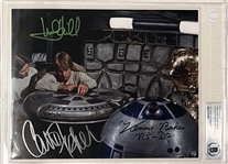 Star Wars: Mark Hamill, Carrie Fisher, Anthony Daniels, and Kenny Baker 10” x 8” Signed Photo from “A New Hope” (Beckett/BAS Encapsulated & BAS LOA)