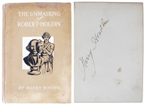 Harry Houdini RARE Signed Hardcover 1st Edition Book: The Unmasking of Harry Houdini (Beckett/BAS LOA)