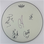 Foo Fighters: Group Signed Drumhead w/ Grohl, Hawkins, & More! (5 Sigs)(Third Party Guaranteed)