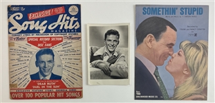 Frank Sinatra Unsigned Memorabilia Lot 
